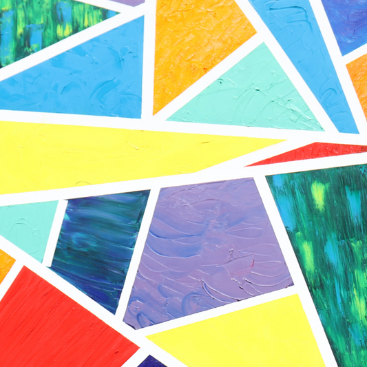 Textured Blocks Painting - ManiMadness