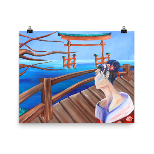 Looking Past the Cherry Blossom Print - ManiMadness