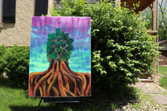 Bantu Knots Painting - ManiMadness