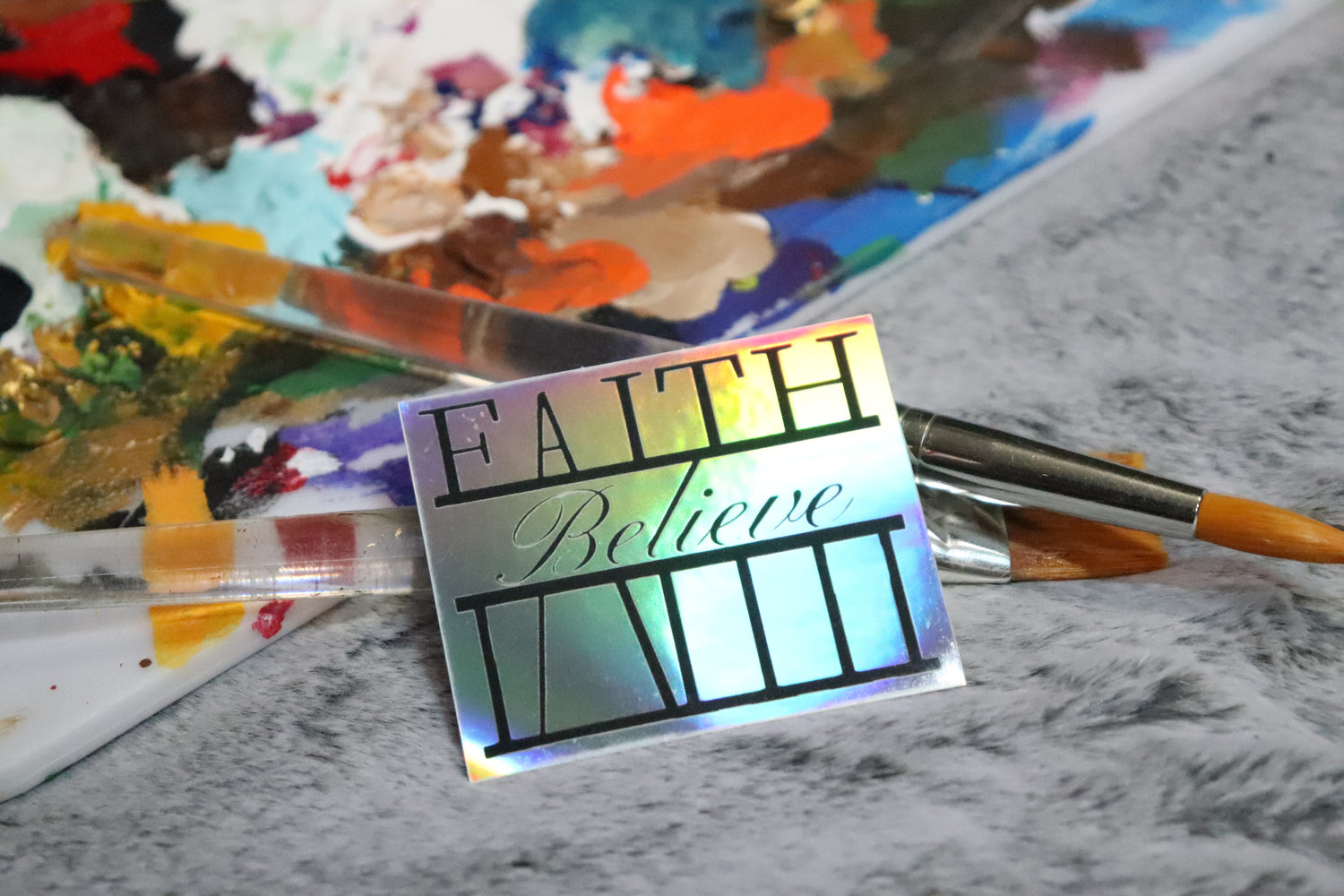 Believe in Faith sticker - ManiMadness