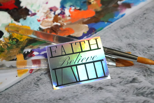Believe in Faith sticker - ManiMadness